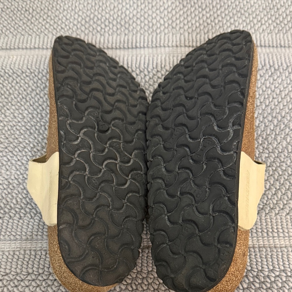 Birkenstock Women’s Gizeh Cream Thong Sandals Sz 42 US-11 very nice - Picture 8 of 11